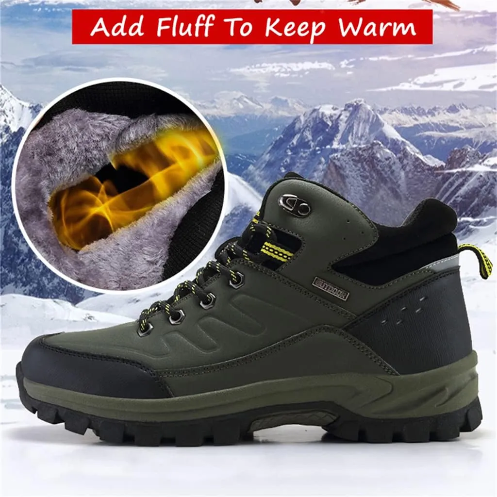 Veslexth Mens Snow Boots Insulated Waterproof Winter Shoes Non-slip Outdoor with Removable Lining for Men Fur Lined Casual Hiking Lightweight Anti-Slip Water-Resistant Footwear
