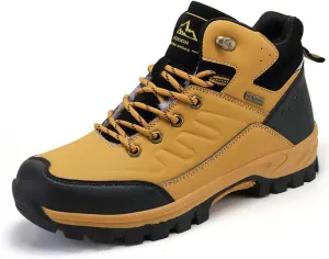 Veslexth Mens Snow Boots Insulated Waterproof Winter Shoes Non-slip Outdoor with Removable Lining for Men Fur Lined Casual Hiking Lightweight Anti-Slip Water-Resistant Footwear