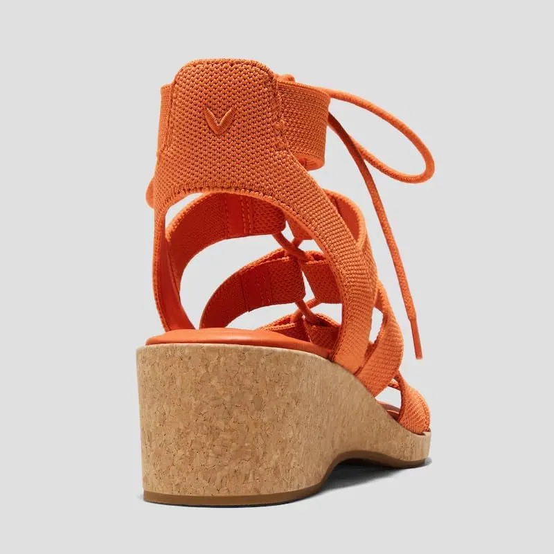VIVAIA Heidi Round Toe Summer all-match Strap Wedge Sandals