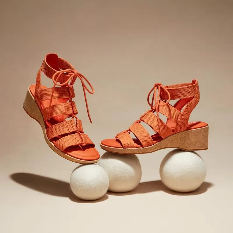 VIVAIA Heidi Round Toe Summer all-match Strap Wedge Sandals