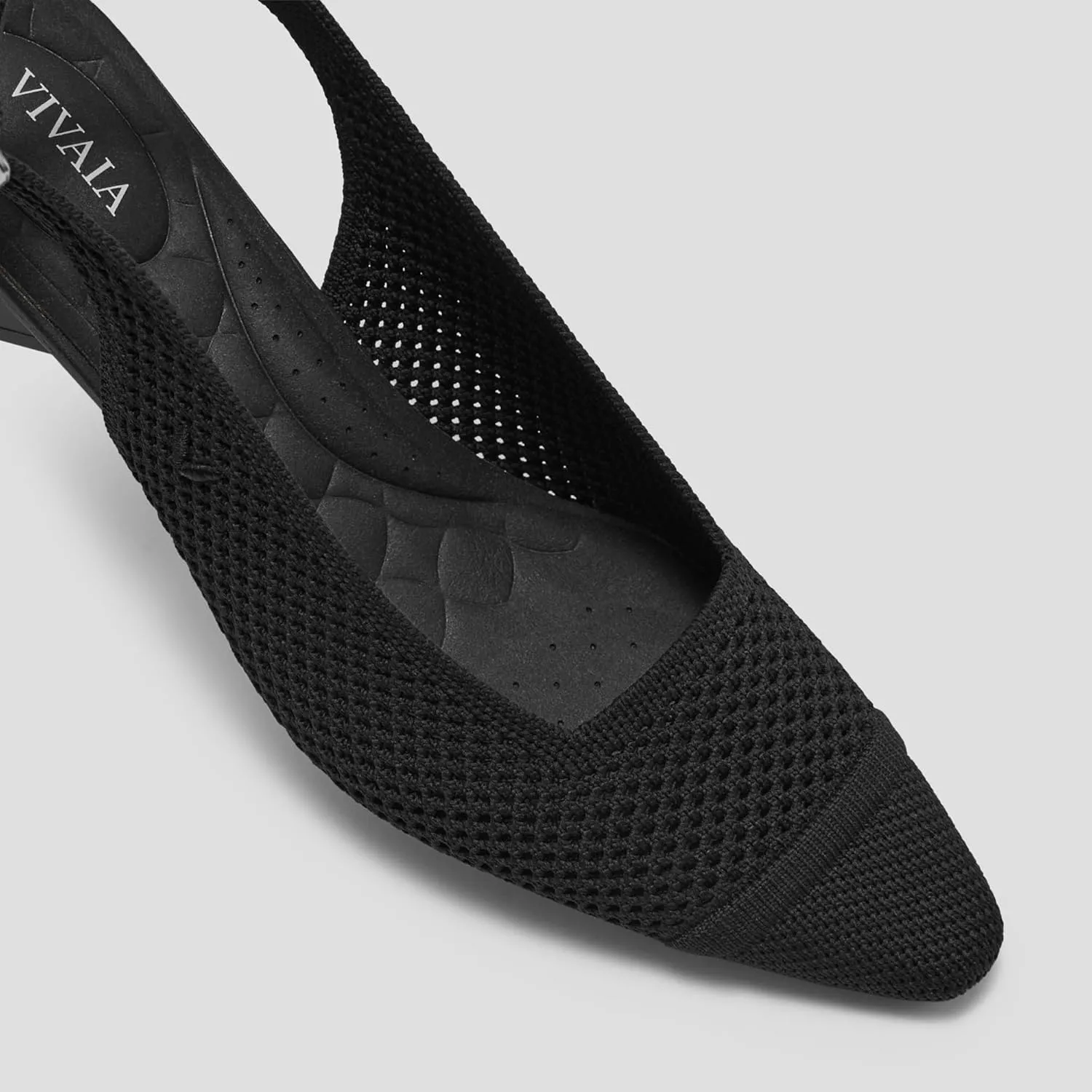 VIVAIA Leah Pro Pointed-Toe Slingback Sandals for women droplet-shaped heel adjustable Strap Party Dress Shoes