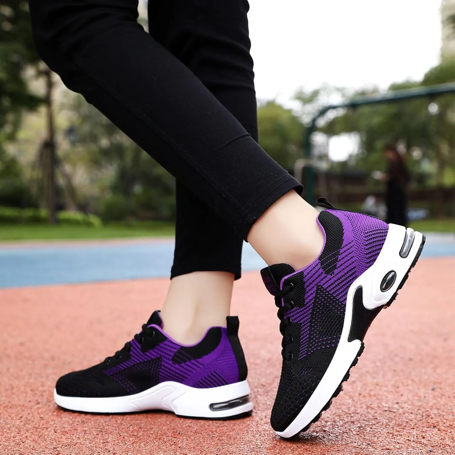 Walking Shoes Women Slip On Air Cushion Running Sneakers Lightweight Mesh Breathable Comfort Casual Athletic Shoes