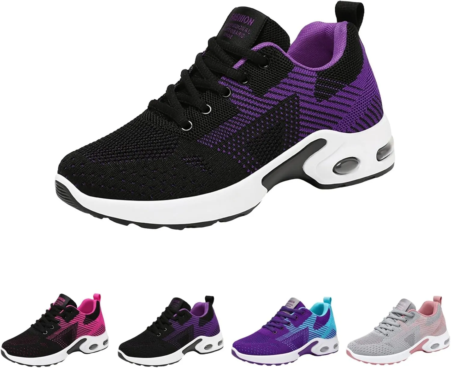 Walking Shoes Women Slip On Air Cushion Running Sneakers Lightweight Mesh Breathable Comfort Casual Athletic Shoes