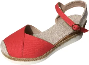 Wedge Sandals for Women Summer Dressy 2025 Summer Casual Fashion Arch Support Closed Toe Slingback Espadrilles Adjustable Ankle Strap Sandals Beach Walking Party Color Block Casual Wedge Heels Sandal