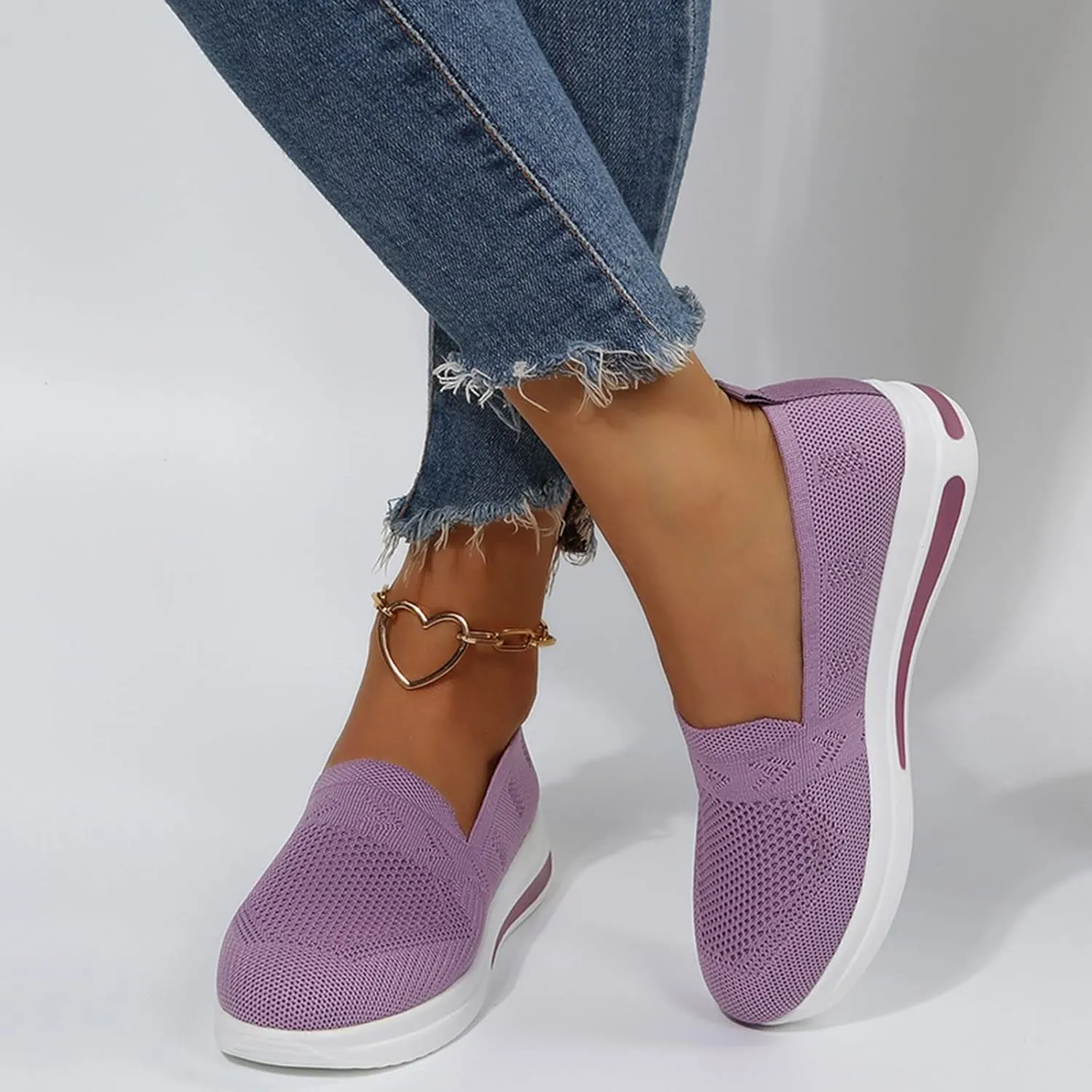 Wedge Sneakers for Women White Tenis OrtopéDicos para El Arco De Pies De Mujer Arch Support Wide Width Casual Shoes for Women Black Sequin Gym Shoes for Women Women's Slip On Shoes Size 7.5 W