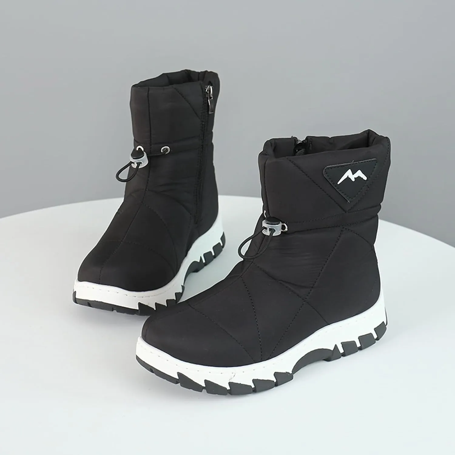 Winter Boots For Women Waterproof Snow Boots Wide Width Hiking Boots Slip On Fur Lined Boots Warm Ankle Boots