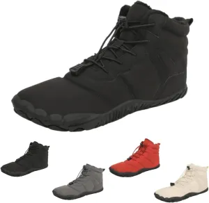 Winter Snow Boots for Women & Men | Minimalist Winter Snow Boots Barefoot | Warm Ankle Booties | Zero Drop Sole | Wide Toe Box | Slip on Sneakers | Waterproof Fur Lining Warm Snow Ankle Boots