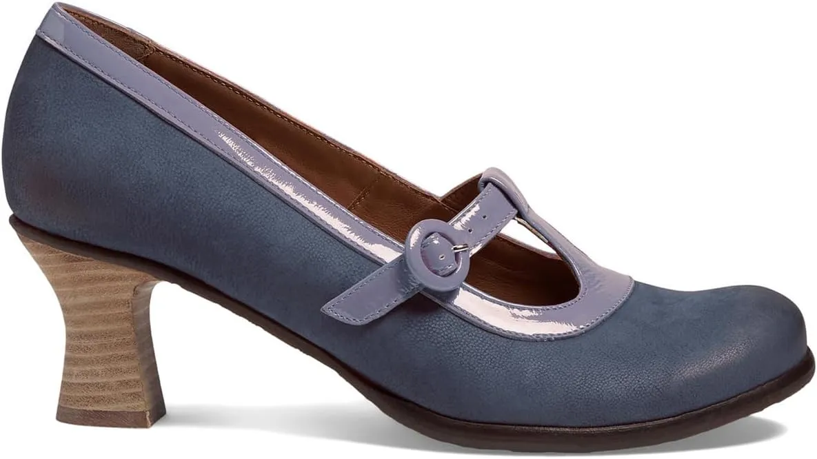 Women Vintage Low Kitten Heel Mary Jane Pumps Shoes Round Closed Toe Ankle T-Strap Dress Sandals 2" Stacked Heels Penny Loafers Buckle Nubuck Suede Work Office Fashion Dressy 4-11 M US
