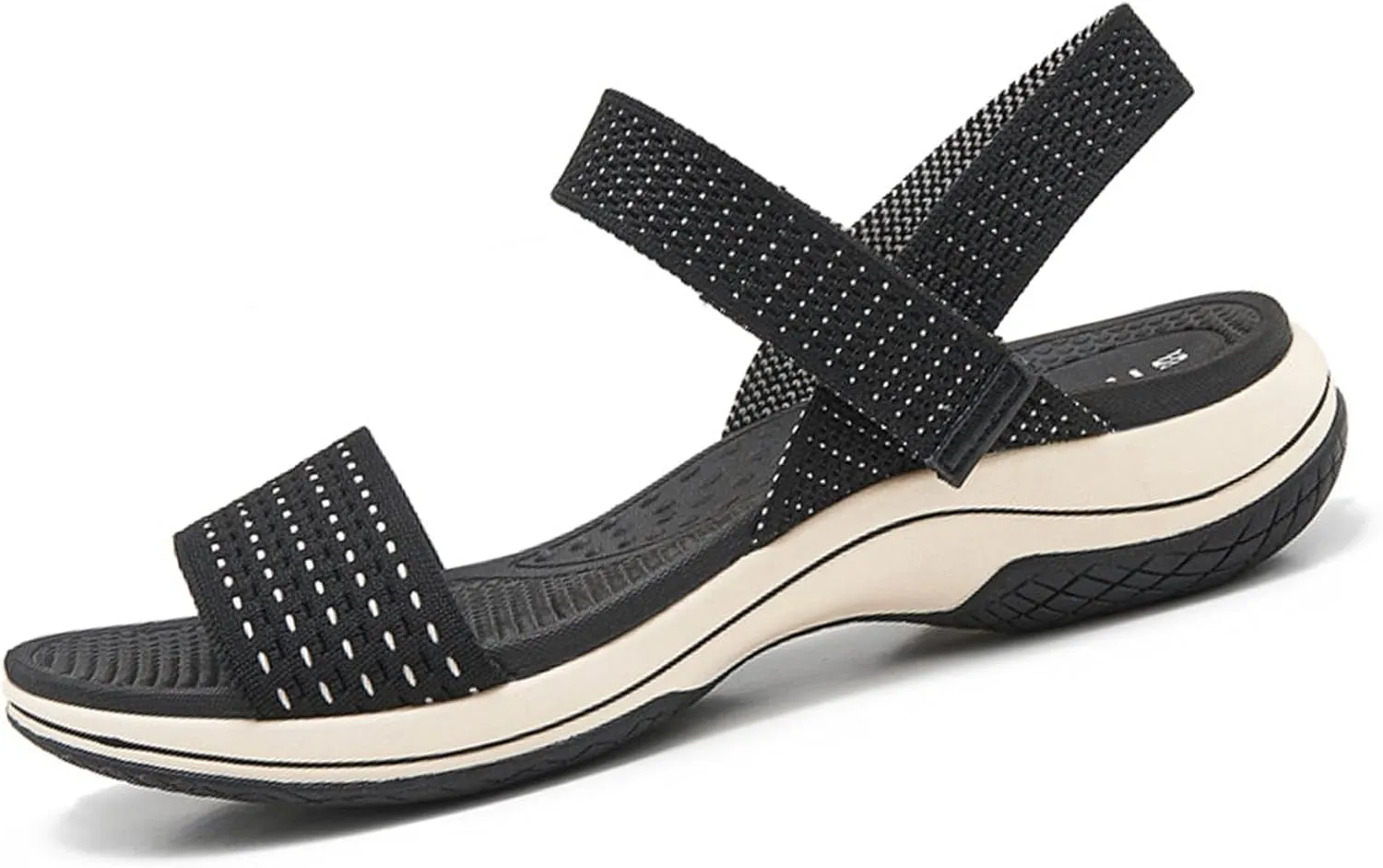 Women's Comfortable Orthopedic Walking Sandals with Arch Support & Hook Loop - Wedge Sport Sandals for Summer, Beach, Outdoor & Everyday Casual Use