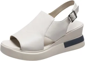 Women's Flats Sandals Thick Bottom Bohemian Elastic Ankle Strap Classic Summer Comfortable Shoes 2025