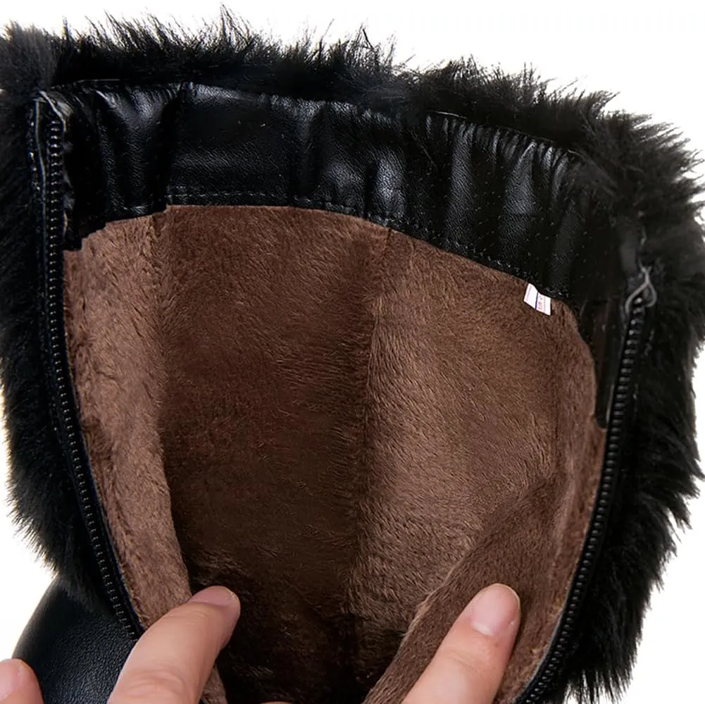 Women's Fur Lined Christmas Ankle Boots