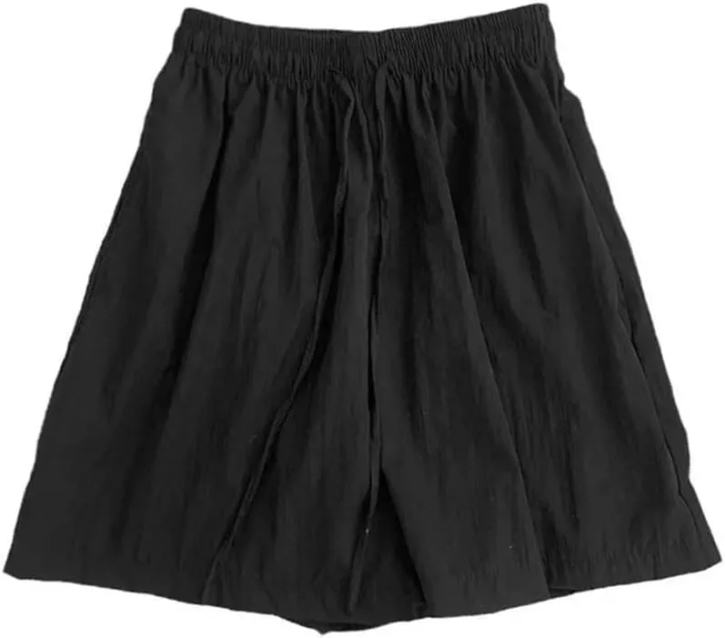 Women's Loose Thin Casual Shorts Cotton and Linen High Waist Slim Fit All-Match Shorts