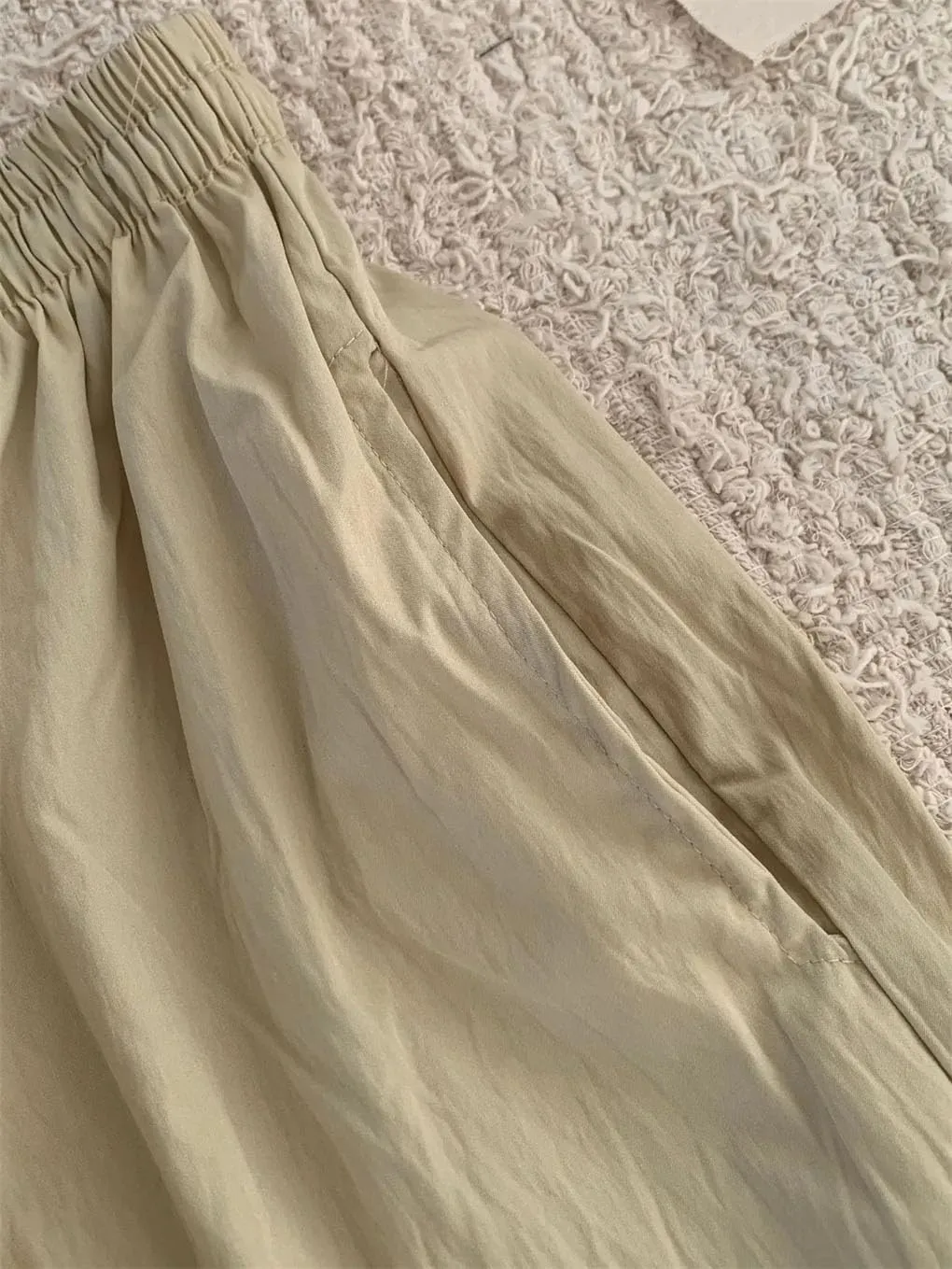 Women's Loose Thin Casual Shorts Cotton and Linen High Waist Slim Fit All-Match Shorts