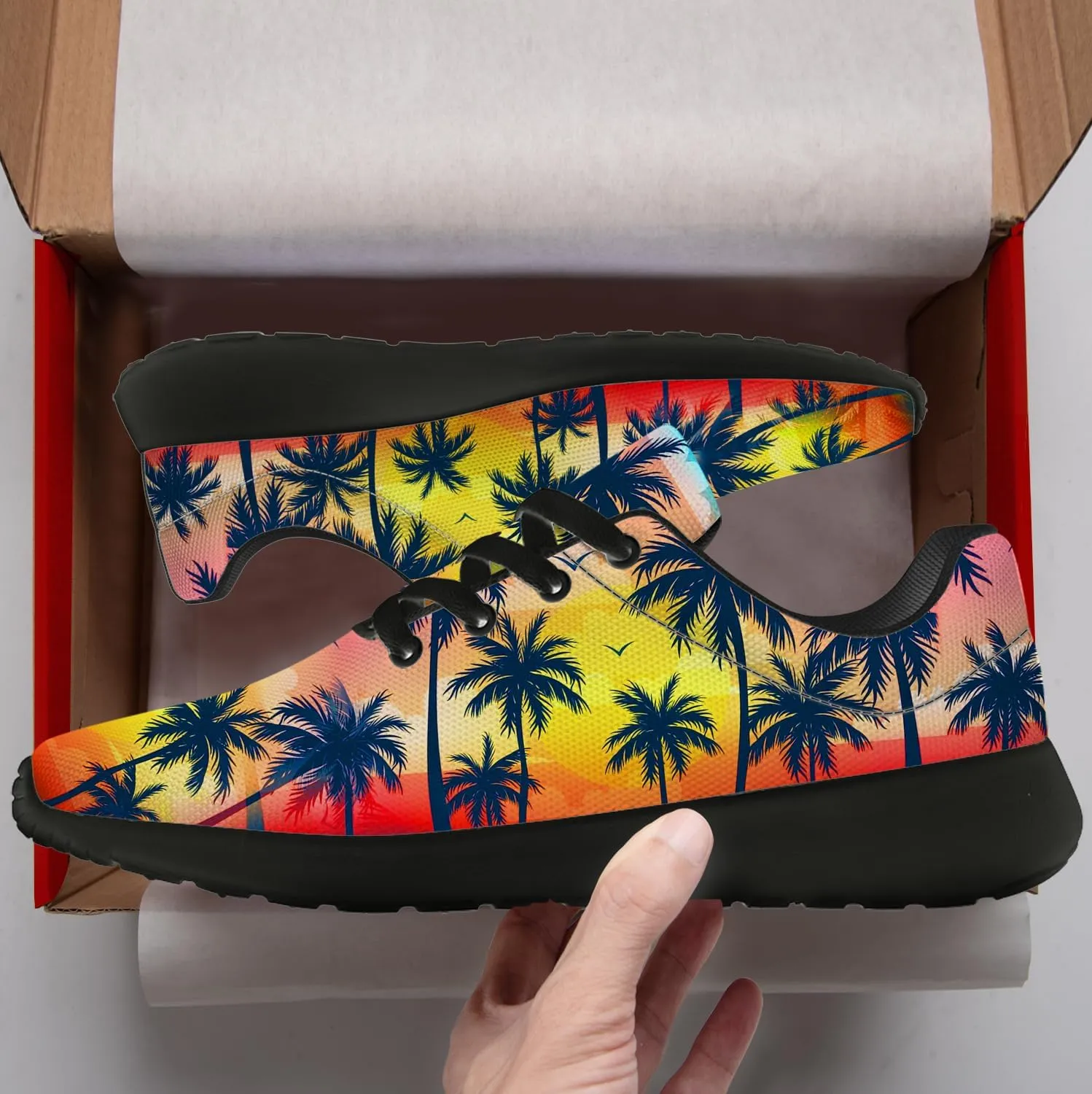 Women's Men's Running Shoes Palm Tree Sneakers Tennis Shoes Gifts for Women Men
