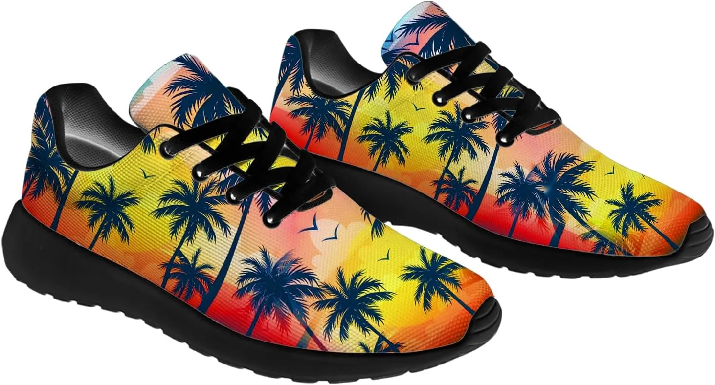 Women's Men's Running Shoes Palm Tree Sneakers Tennis Shoes Gifts for Women Men