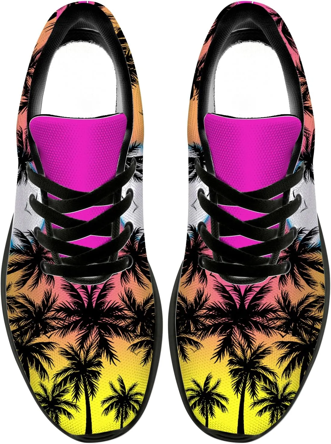Women's Men's Running Shoes Palm Tree Sneakers Tennis Shoes Gifts for Women Men