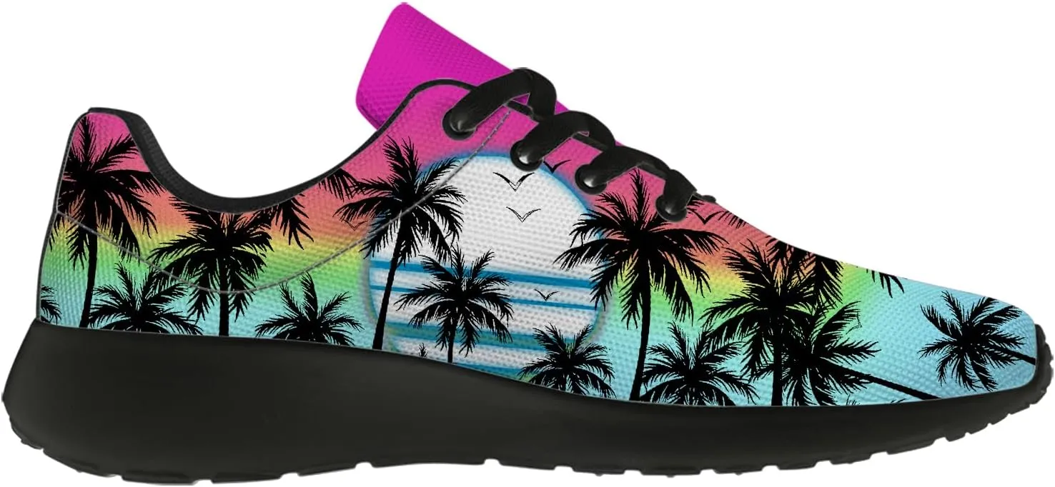 Women's Men's Running Shoes Palm Tree Sneakers Tennis Shoes Gifts for Women Men