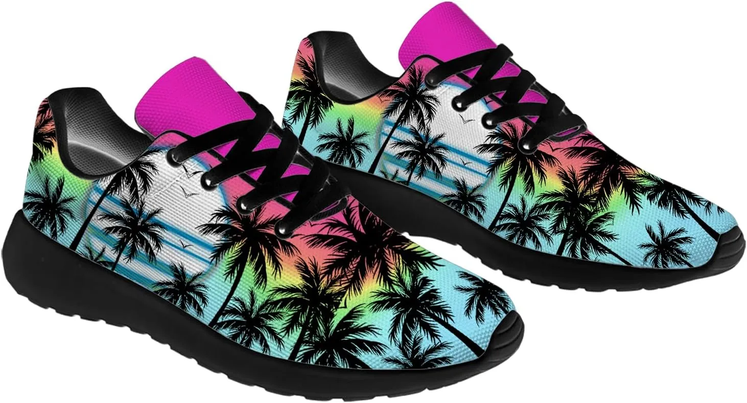 Women's Men's Running Shoes Palm Tree Sneakers Tennis Shoes Gifts for Women Men