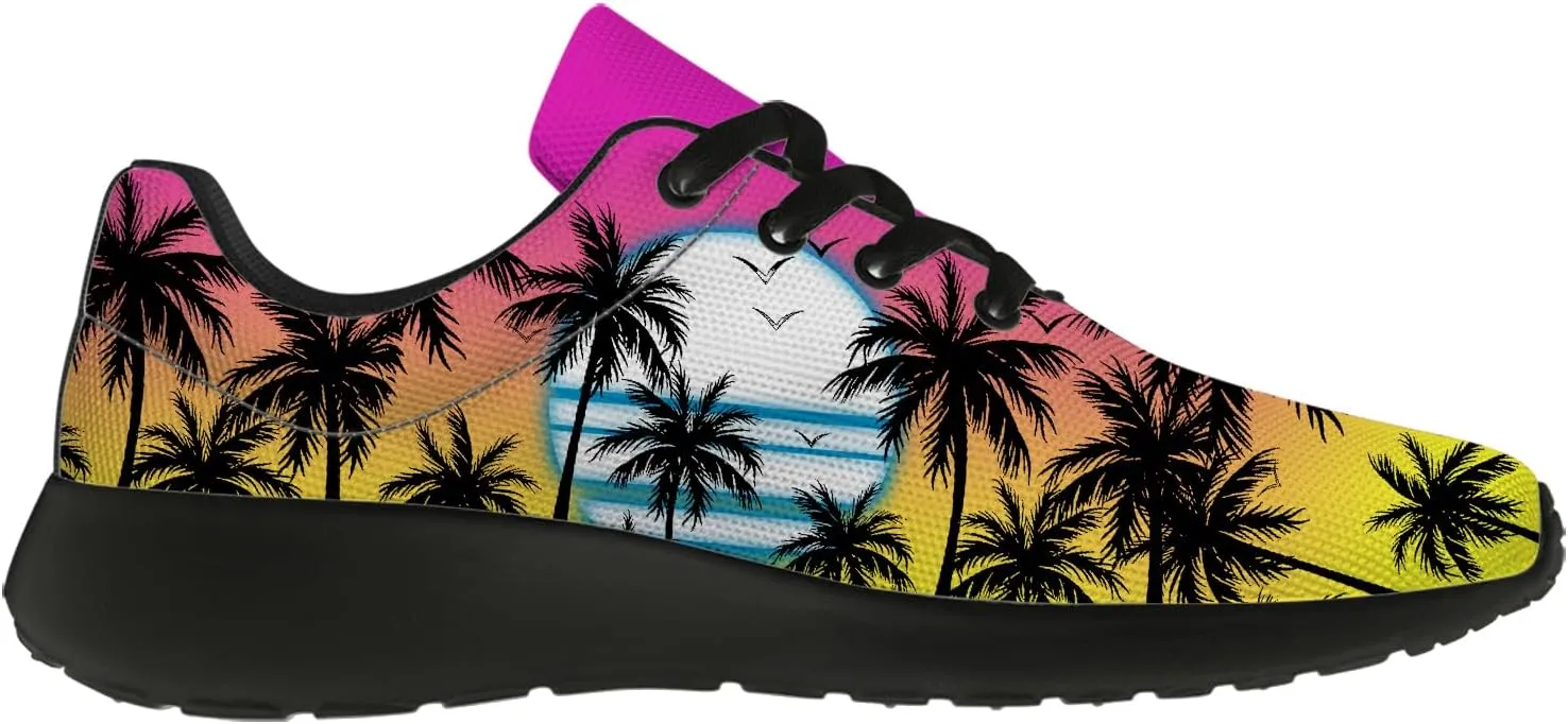 Women's Men's Running Shoes Palm Tree Sneakers Tennis Shoes Gifts for Women Men