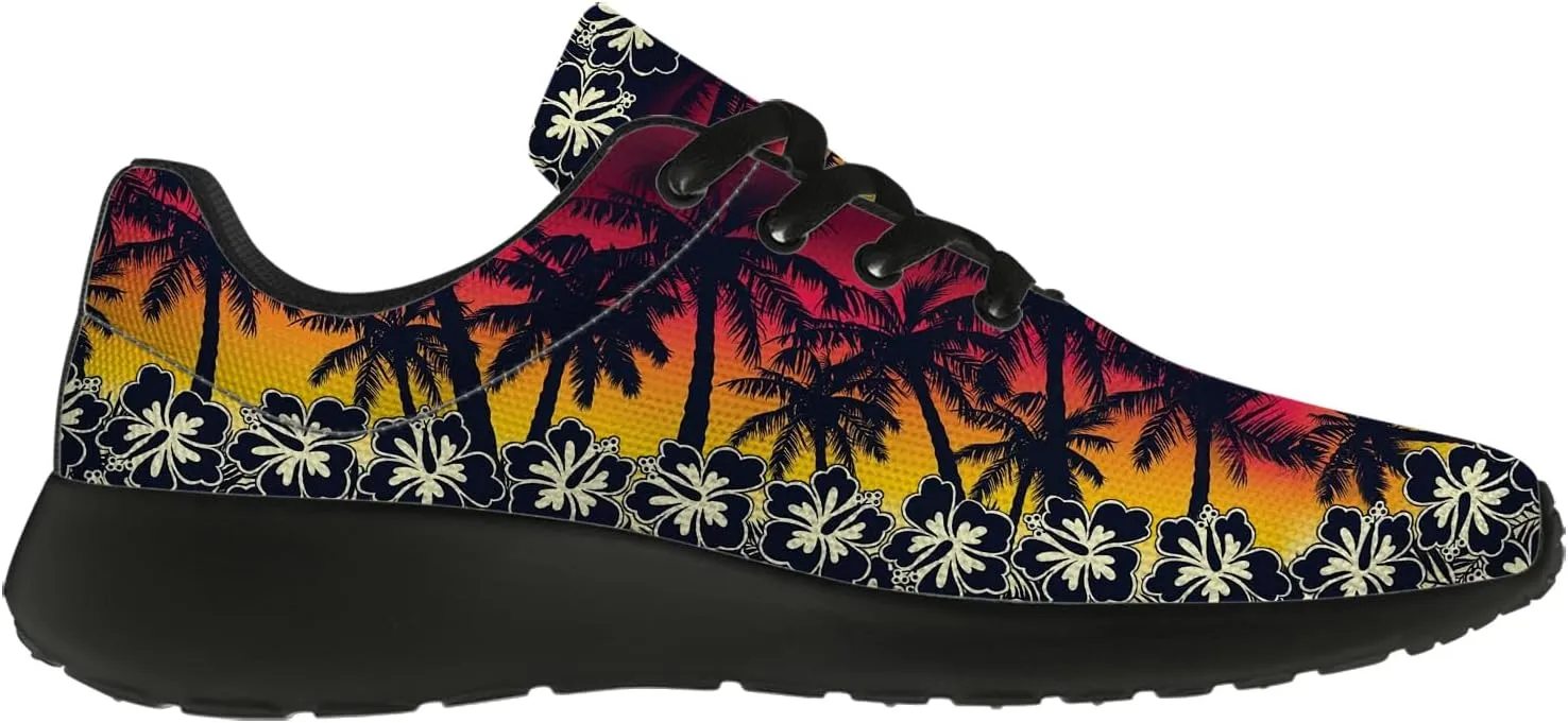Women's Men's Running Shoes Palm Tree Sneakers Tennis Shoes Gifts for Women Men