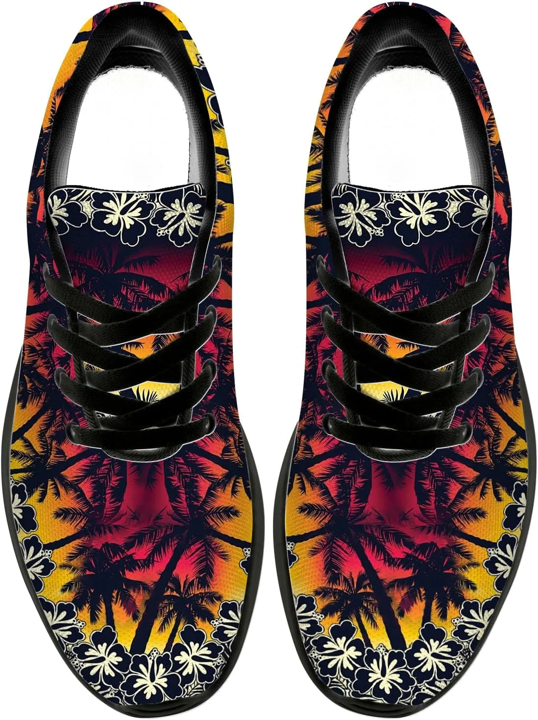 Women's Men's Running Shoes Palm Tree Sneakers Tennis Shoes Gifts for Women Men