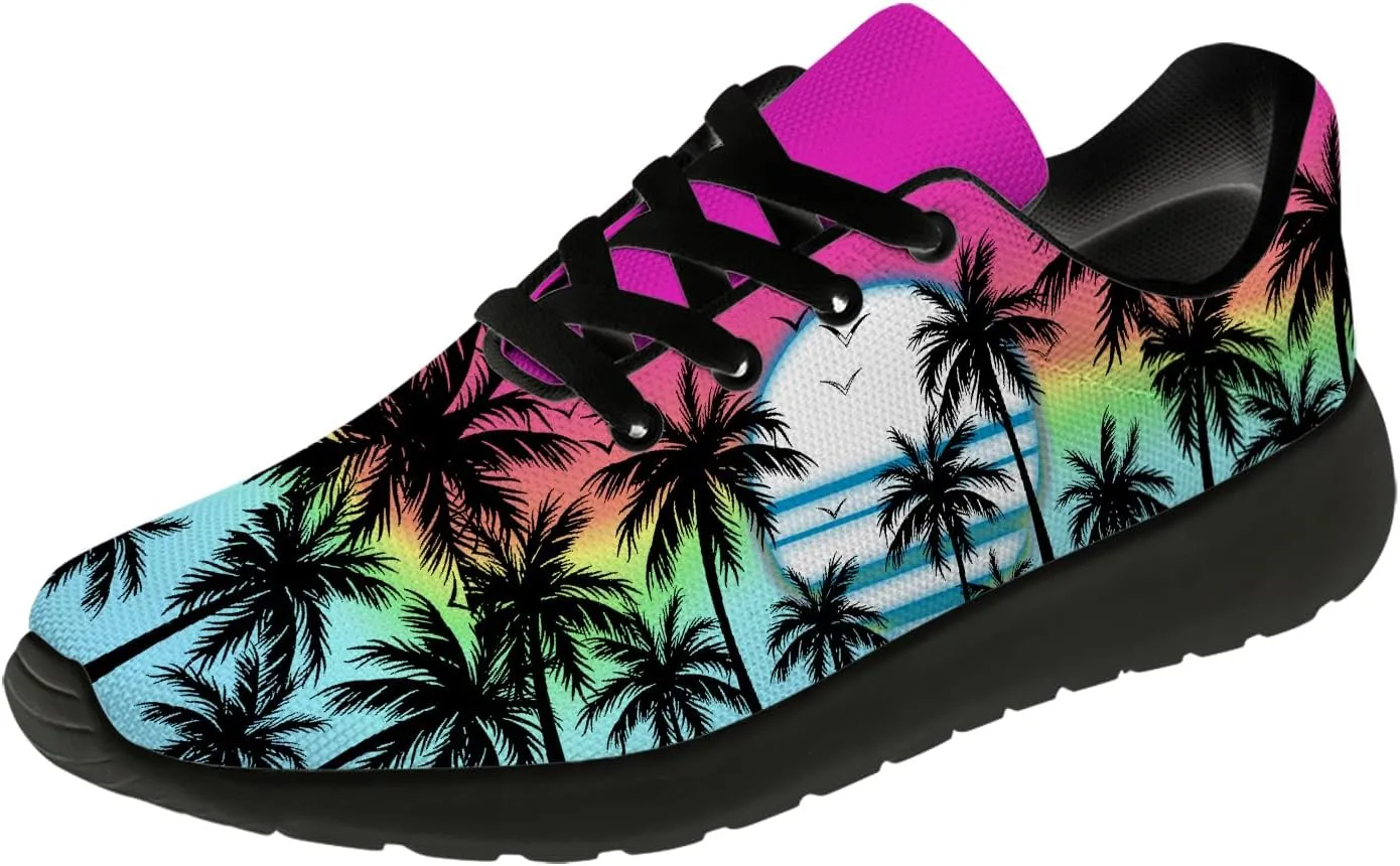 Women's Men's Running Shoes Palm Tree Sneakers Tennis Shoes Gifts for Women Men