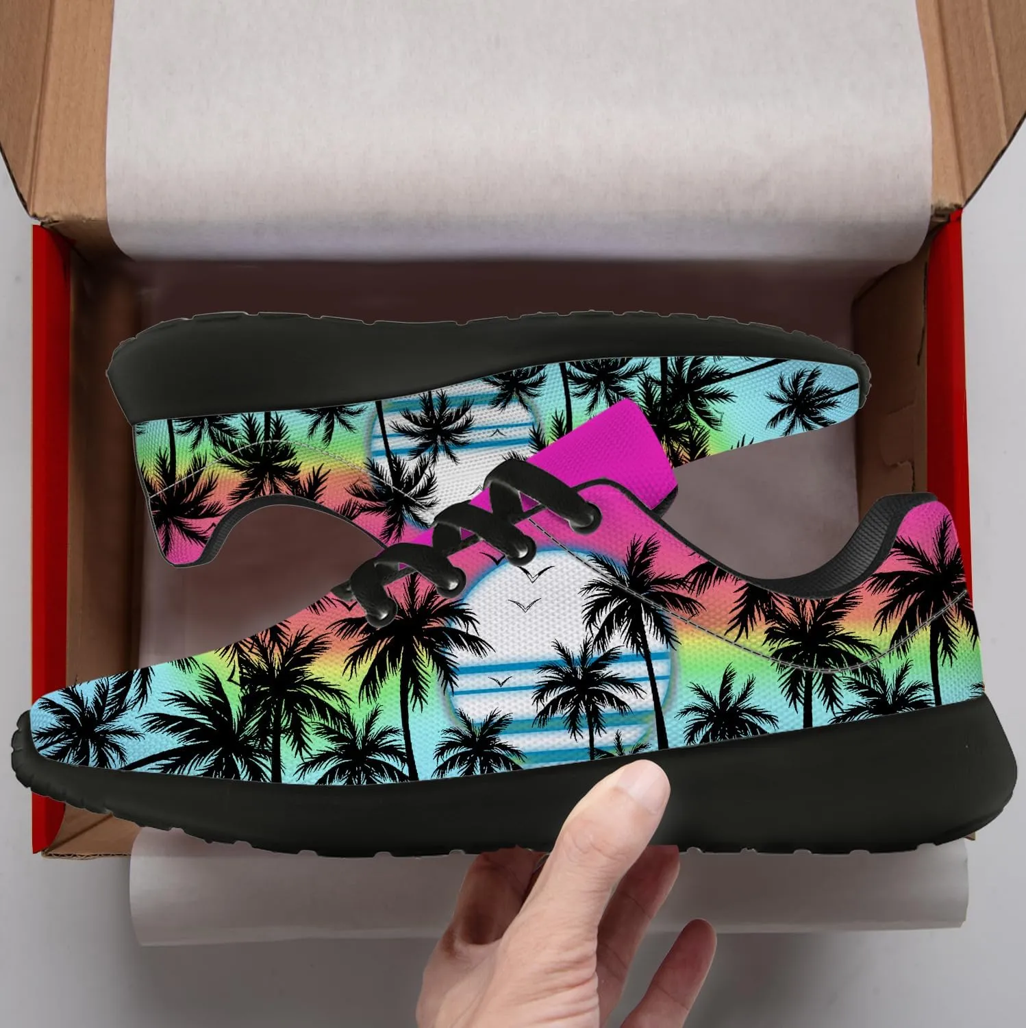Women's Men's Running Shoes Palm Tree Sneakers Tennis Shoes Gifts for Women Men