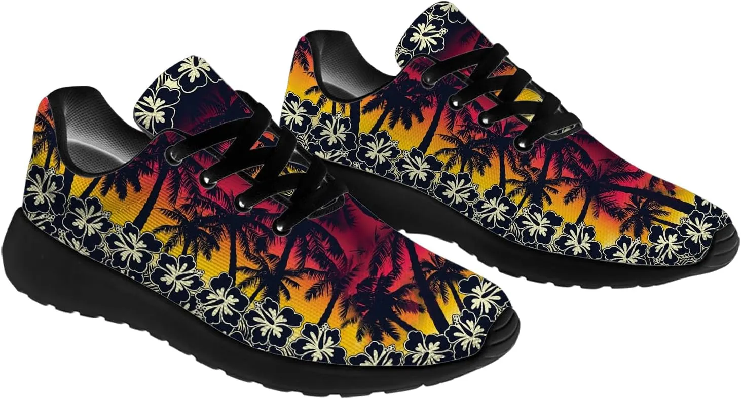 Women's Men's Running Shoes Palm Tree Sneakers Tennis Shoes Gifts for Women Men