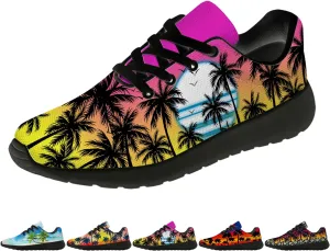 Women's Men's Running Shoes Palm Tree Sneakers Tennis Shoes Gifts for Women Men
