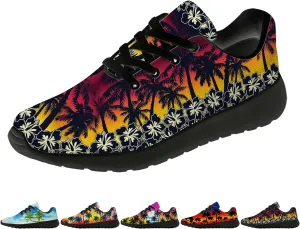 Women's Men's Running Shoes Palm Tree Sneakers Tennis Shoes Gifts for Women Men