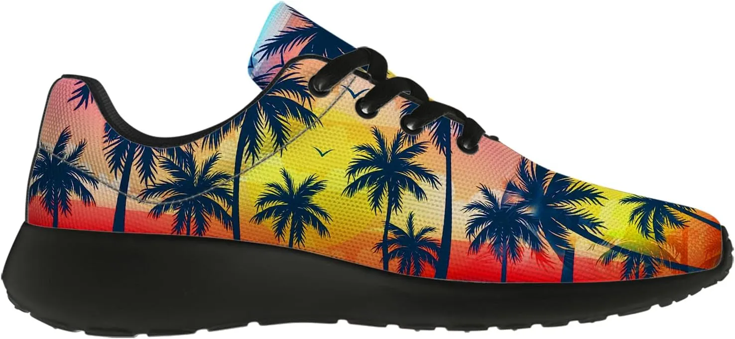 Women's Men's Running Shoes Palm Tree Sneakers Tennis Shoes Gifts for Women Men