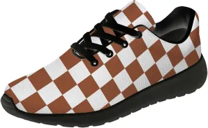 Women's Men's Running Shoes Walking Sneakers Tennis Shoes Checkered Gifts for Women Teens