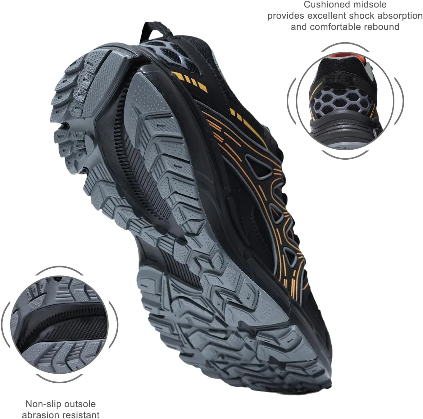Women's Non-Slip Trail Running Shoes Support Sneakers Tennis Shoes Casual Walking Sneakers