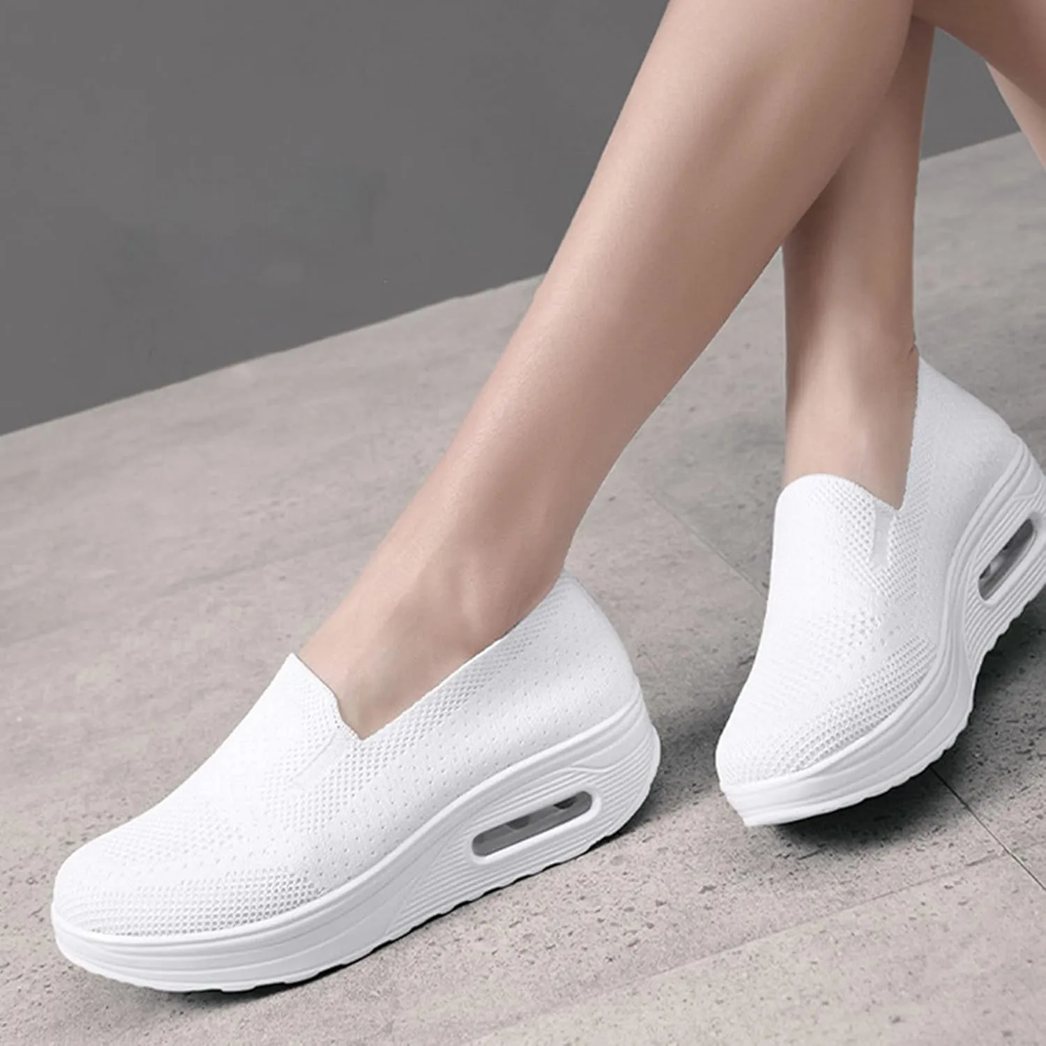 Women's Orthopedic Sneakers, Slip-On Light Air Cushion Orthopedic Sneakers, Womens Orthopedic Sneakers, 2023 New Women's Stylish Breathable Orthopedic Sneakers
