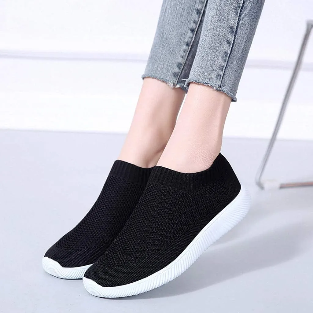 Womens Slip on Walking Shoes Comfort Lightweight Running Shoes for Women Loafers Casual Shoes Waterproof Sneakers White Tennis Shoe Trainers Shoe