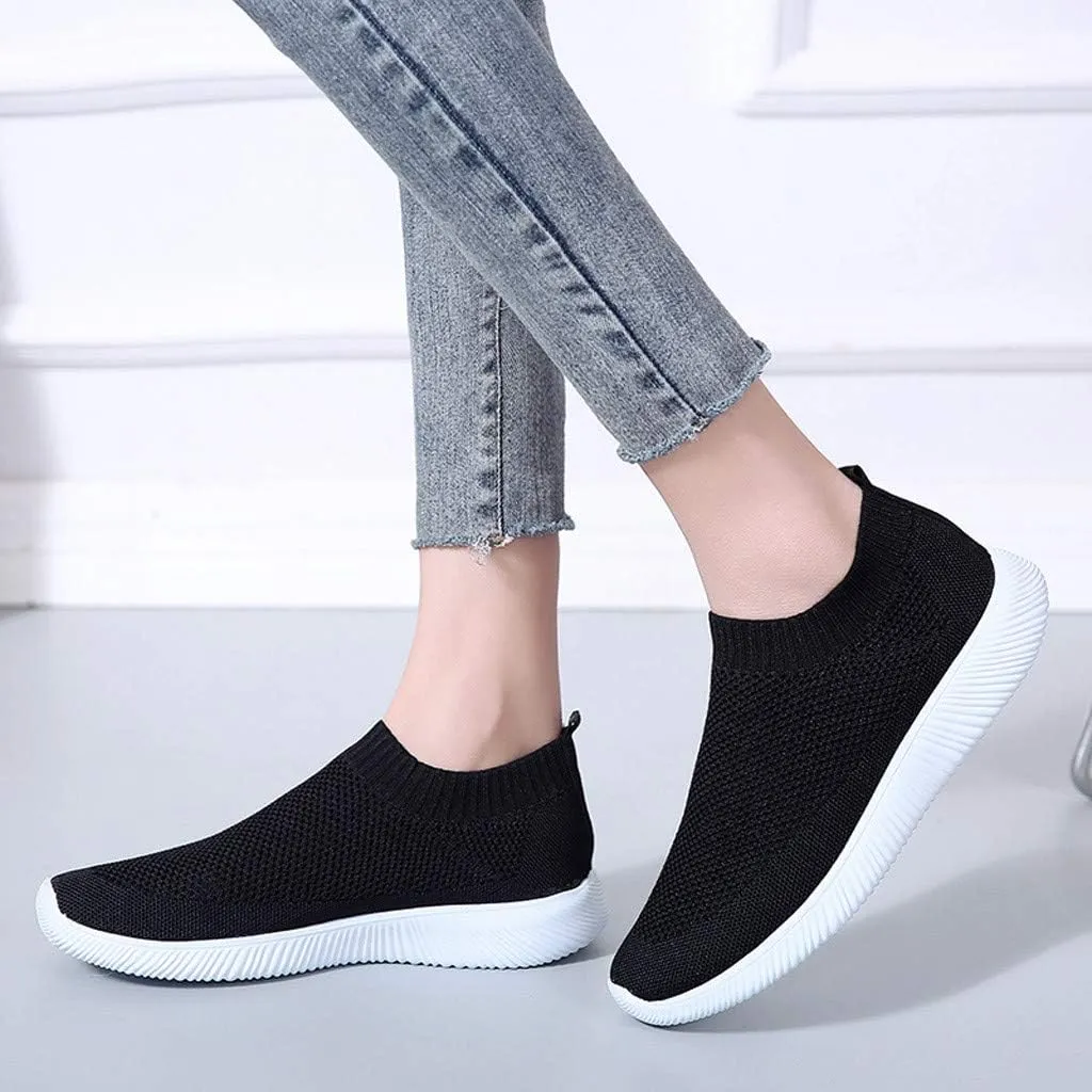 Womens Slip on Walking Shoes Comfort Lightweight Running Shoes for Women Loafers Casual Shoes Waterproof Sneakers White Tennis Shoe Trainers Shoe