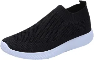 Womens Slip on Walking Shoes Comfort Lightweight Running Shoes for Women Loafers Casual Shoes Waterproof Sneakers White Tennis Shoe Trainers Shoe
