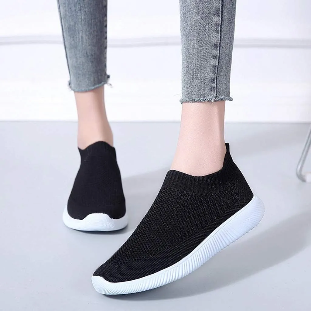 Womens Slip on Walking Shoes Comfort Lightweight Running Shoes for Women Loafers Casual Shoes Waterproof Sneakers White Tennis Shoe Trainers Shoe