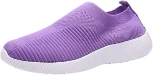Womens Slip On Walking Shoes Lightweight Breathable Non Slip Running Shoes for Men Arch Support Dressy Casual Shoes Chunky Sneakers Steel Toe Tennis Shoe Loafers Shoe