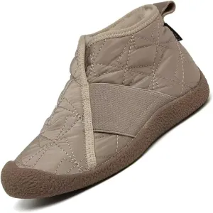 Women's Slip on Waterproof Warm Snow Boots Comfortable Wide Round Toe Fur Lined Anti-slip Soft Bottom Short Boots Winter Daily Mom Walking Flats
