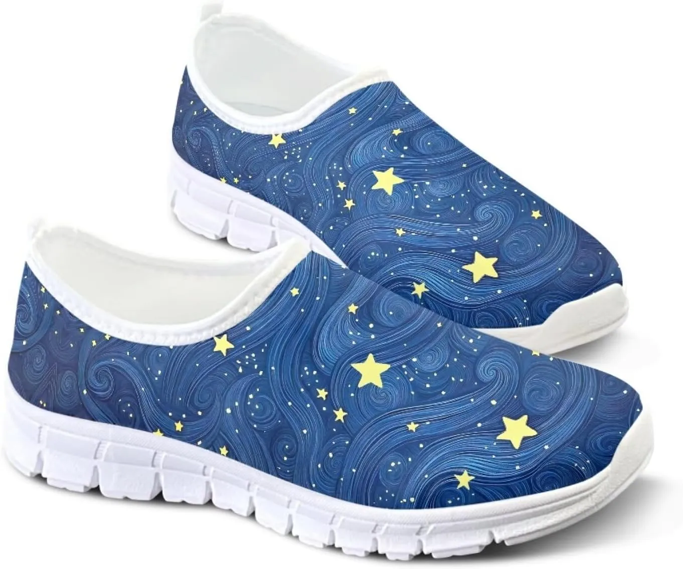 Women's Sneakers Casual Low-Top Slip-On Sport Sneakers Breathable Outdoor Comfortable Lightweight Walking Shoes for Teen Girls US 5.5-11.5