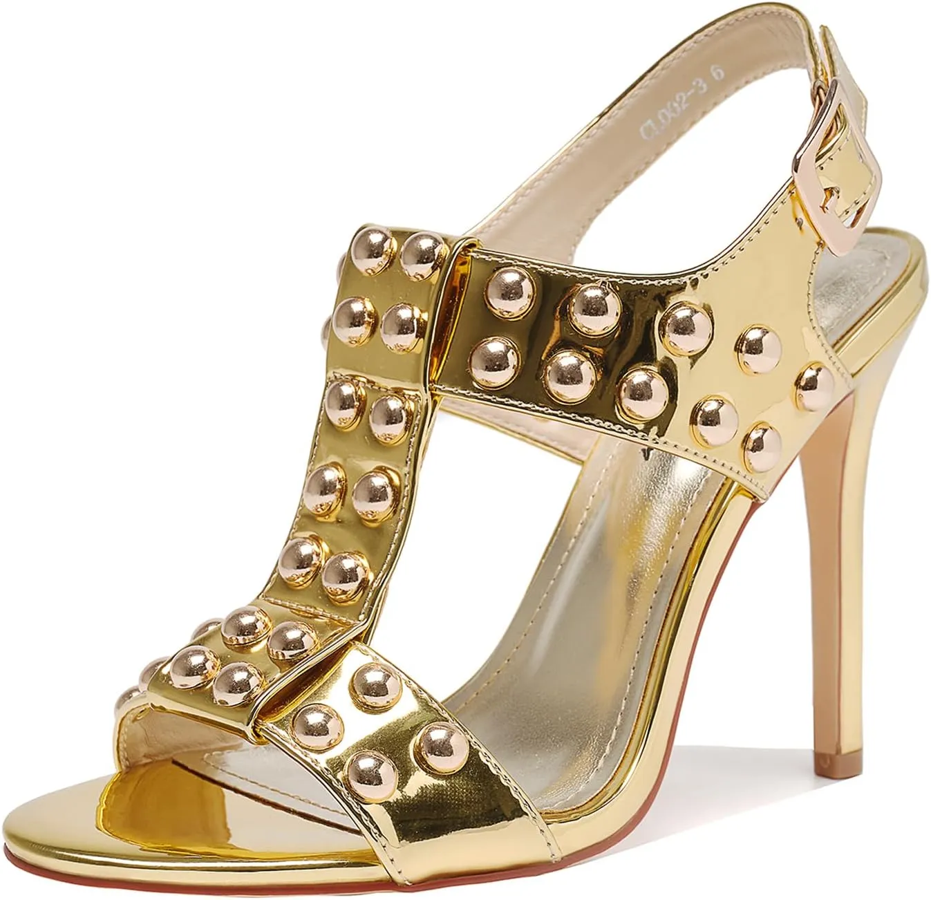 Womens Sparkly Beaded Open Toe Stiletto Sandals Ankle Strap Nightclub Party Wedding Shoes
