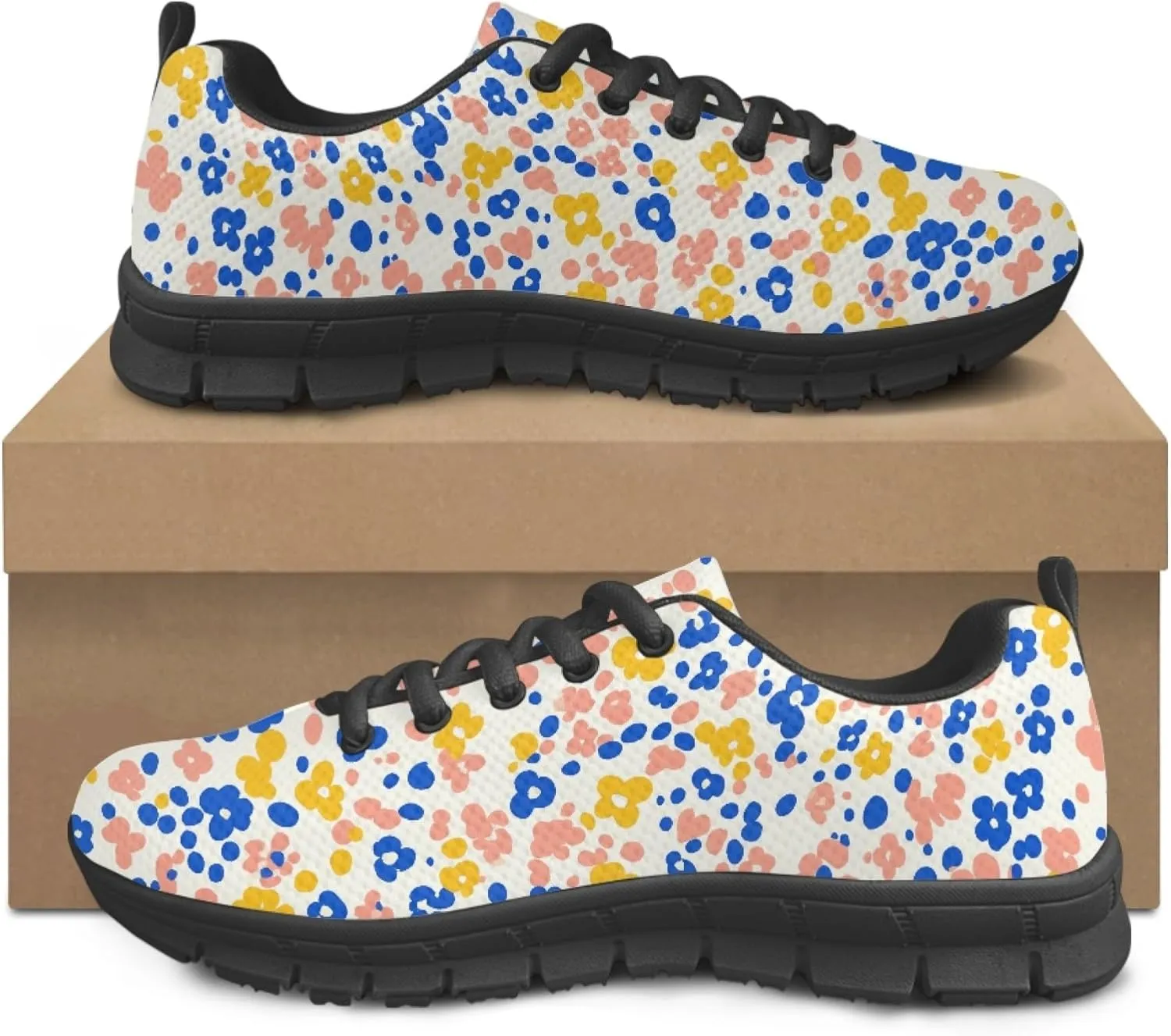 Womens Sports Tennis Shoes Running Causal Shoe Teen Girls Outdoor Travel Sneakers Walking Low Heel Lace up Breathable Lightweight