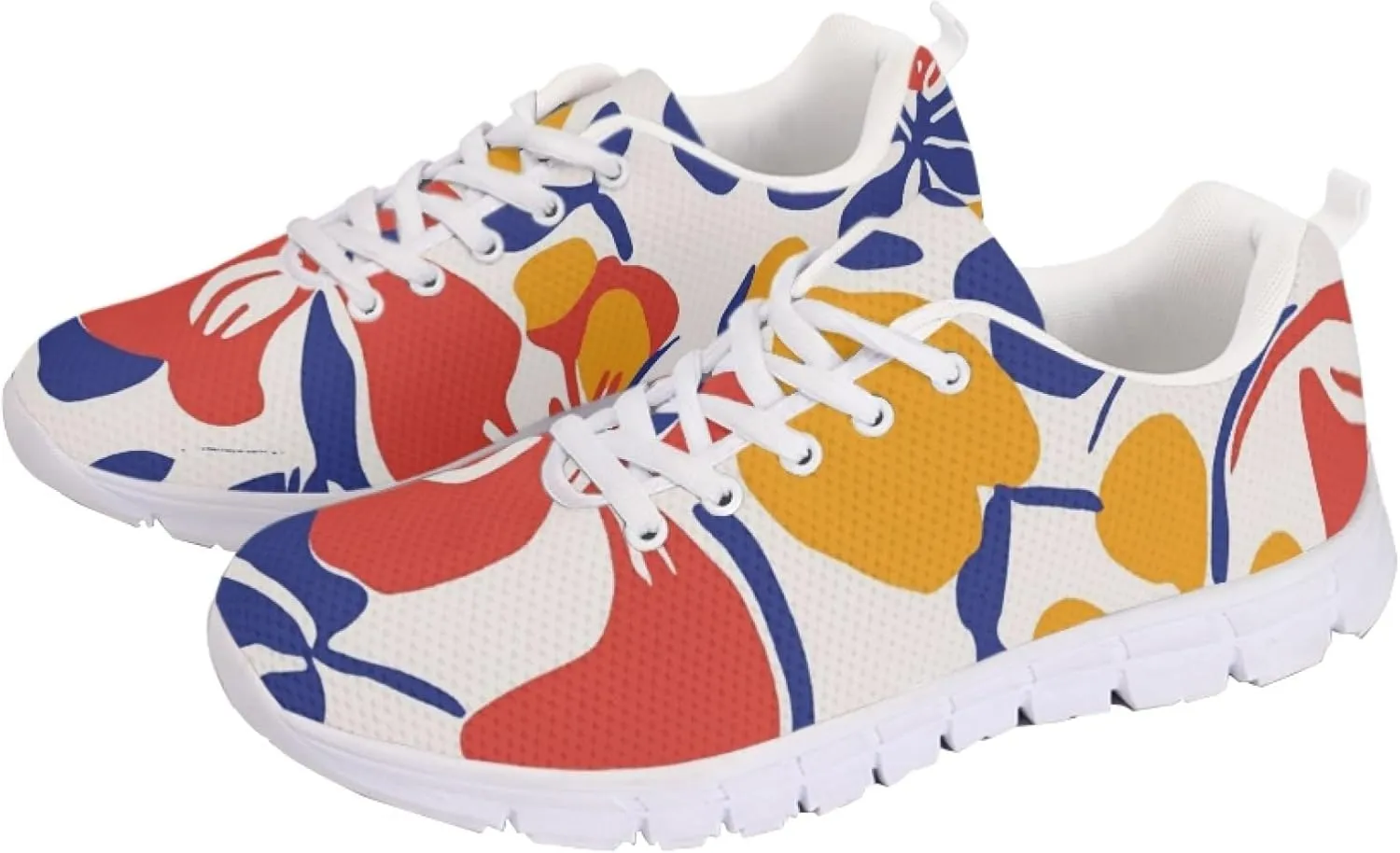 Womens Sports Trainer Shoes Girls Running Causal Travel Sneakers Outdoor Walking Low Heel Lace up Breathable Lightweight Shoe