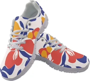 Womens Sports Trainer Shoes Girls Running Causal Travel Sneakers Outdoor Walking Low Heel Lace up Breathable Lightweight Shoe