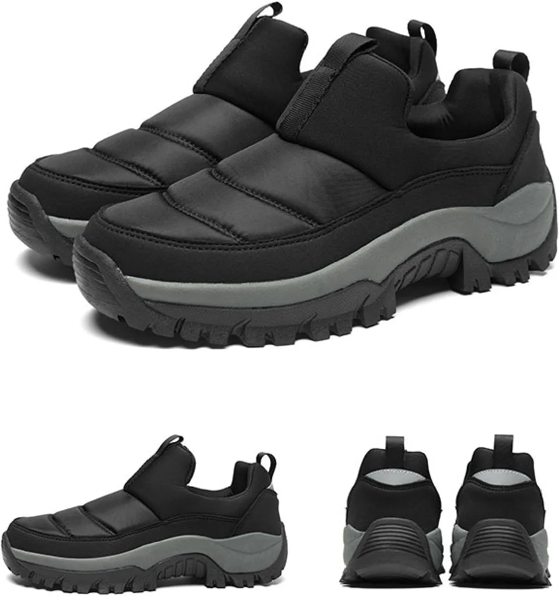 Womens Winter Waterproof Slip On Walking Shoes Comfort Warm Fur Lined Lightweight Anti-Slip Platform Snow Boots Outdoor Mountaineering Hiking Sneakers