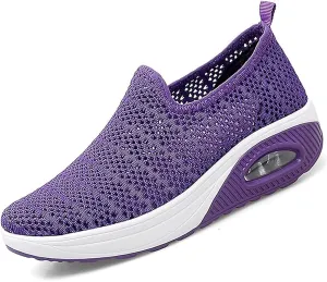 Women's Woven Orthopedic Breathable Soft Diabetic Shoes with Arch Support Anti-Skid Sports Shoes 2025 New