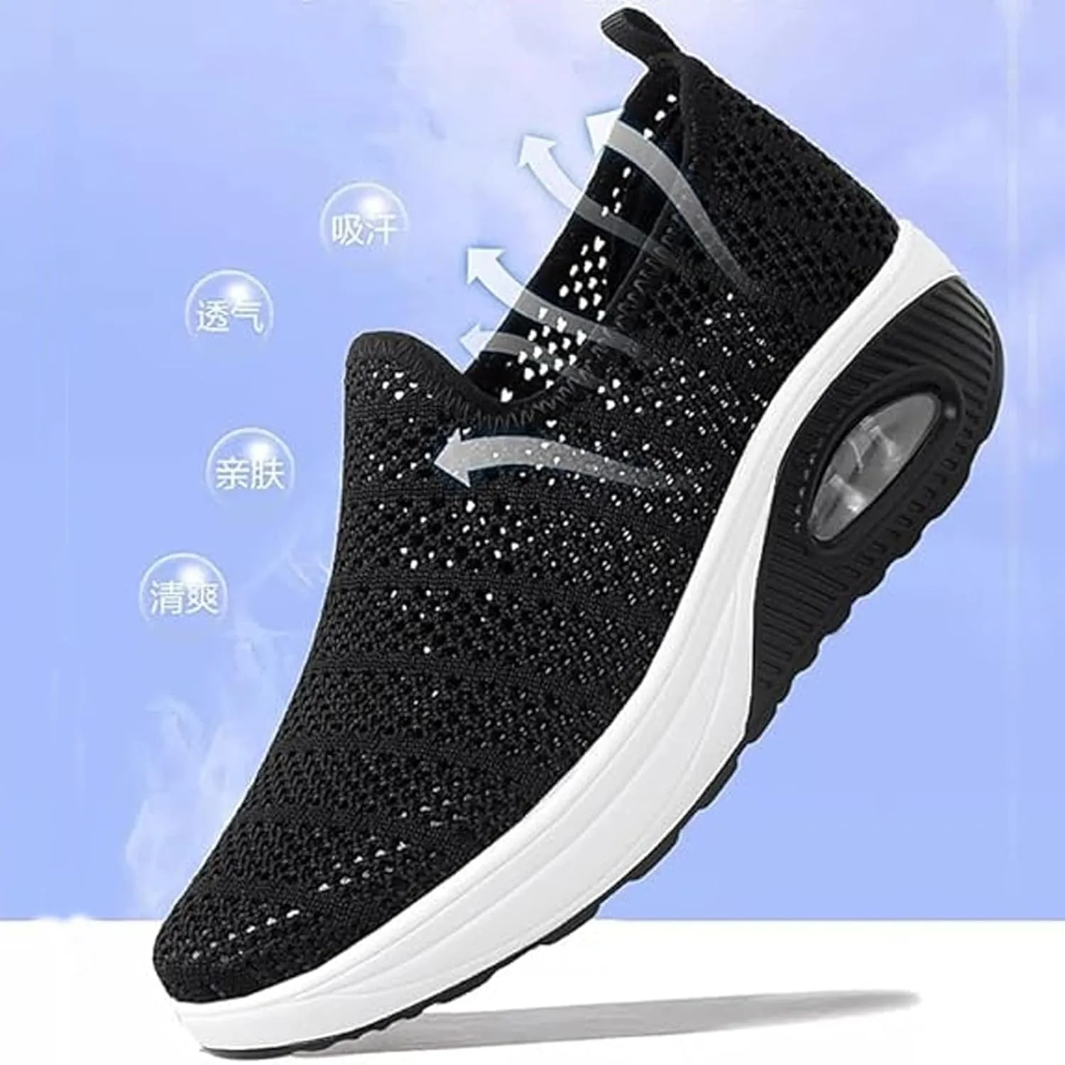 Women's Woven Orthopedic Breathable Soft Diabetic Shoes with Arch Support Anti-Skid Sports Shoes 2025 New
