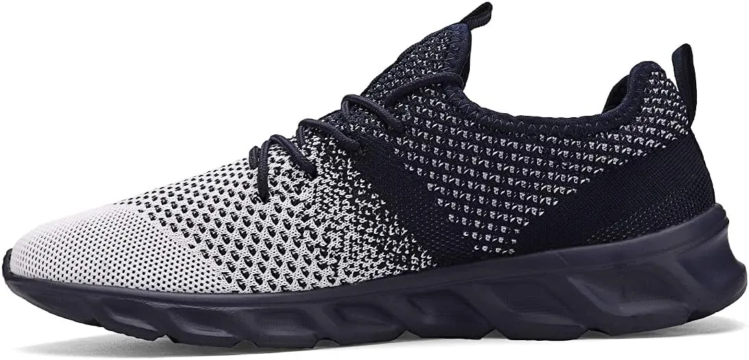 WYGRQBN Mens Tennis Gym Shoes Running Lightweight Breathable Shoes Casual Sneakers