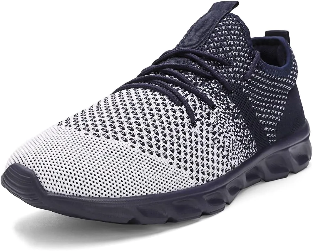 WYGRQBN Mens Tennis Gym Shoes Running Lightweight Breathable Shoes Casual Sneakers